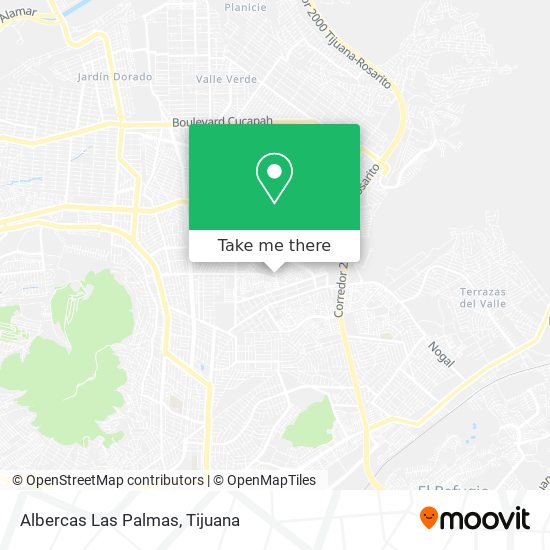 How to get to Albercas Las Palmas in Tijuana by Bus?