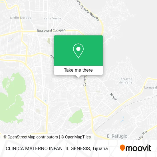 Mapa de CLINICA MATERNO INFANTIL GENESIS
