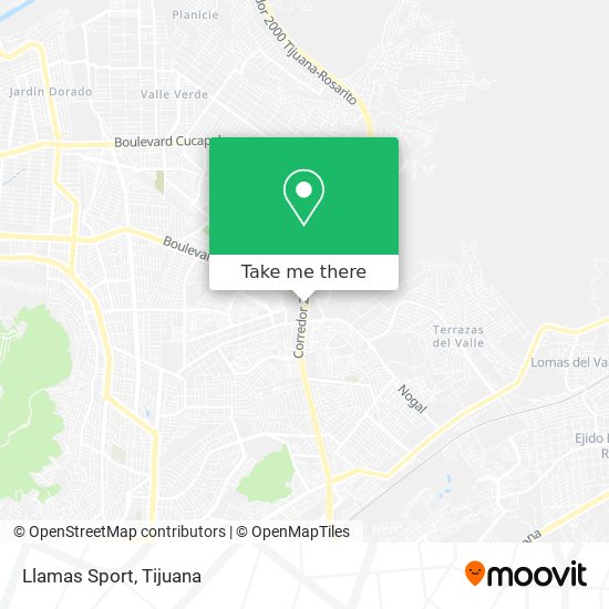 Llamas Sport map