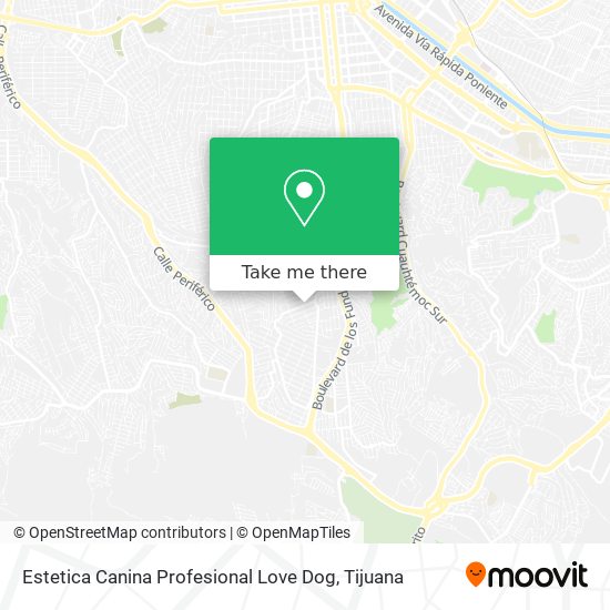 Mapa de Estetica Canina Profesional Love Dog