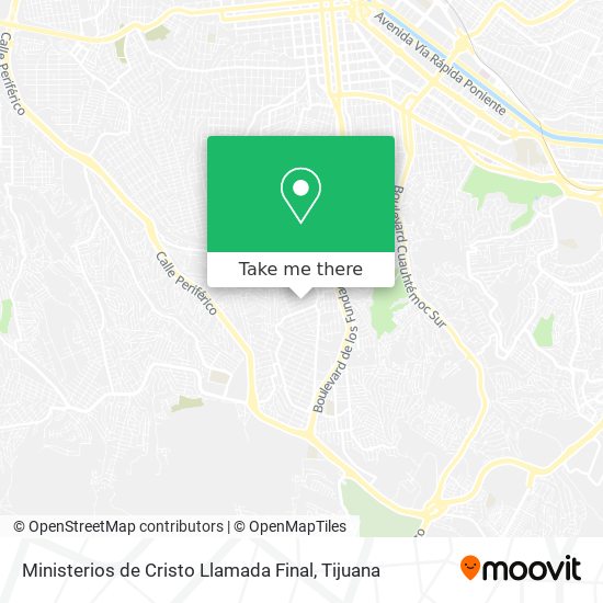 Mapa de Ministerios de Cristo Llamada Final