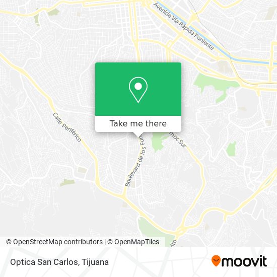 Optica San Carlos map