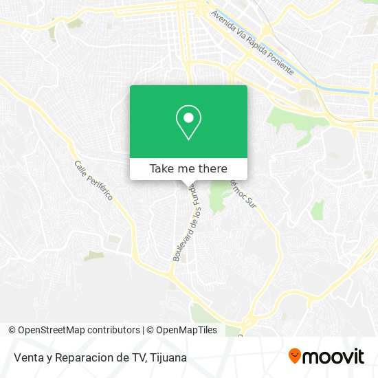 Mapa de Venta y Reparacion de TV