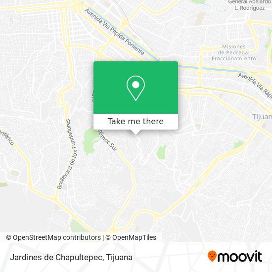 Jardines de Chapultepec map