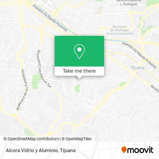 Mapa de Alcora Vidrio y Aluminio
