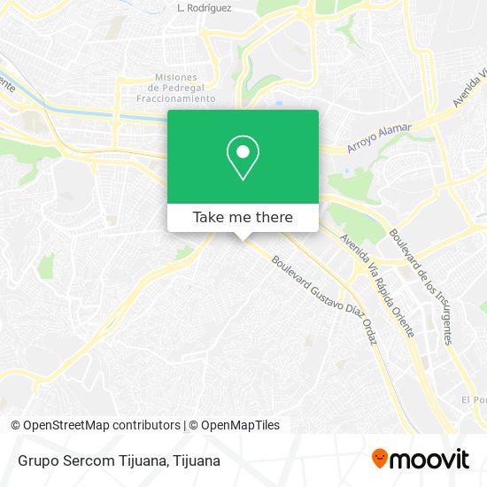 Grupo Sercom Tijuana map