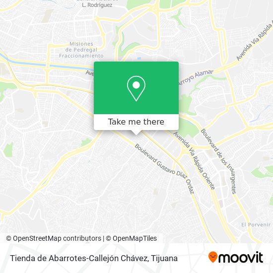 Tienda de Abarrotes-Callejón Chávez map