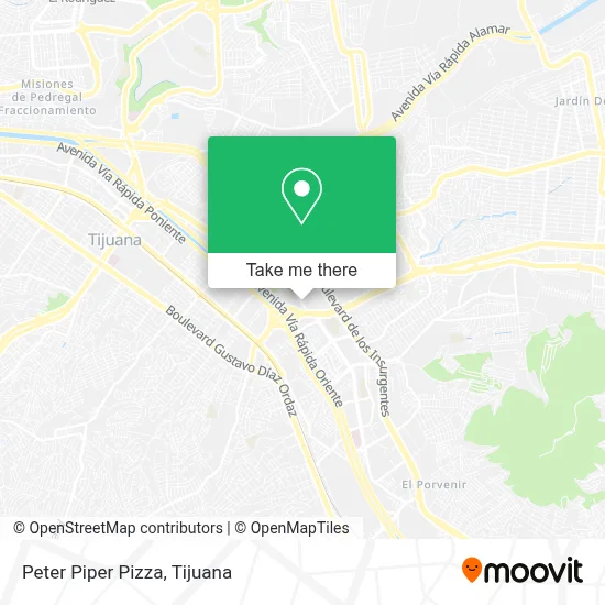 Peter Piper Pizza map