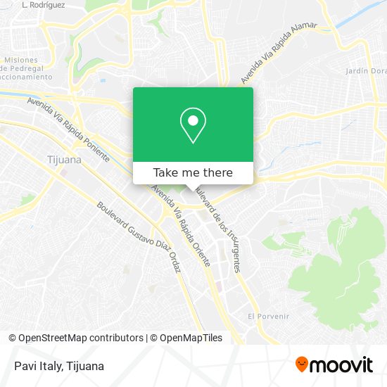 Mapa de Pavi Italy