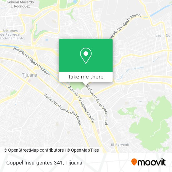 Coppel Insurgentes 341 map