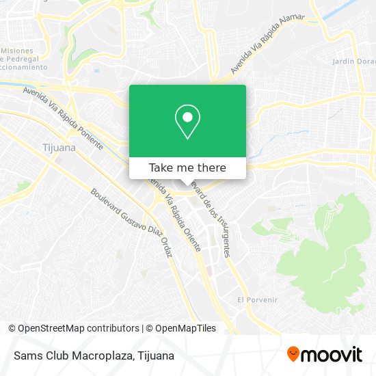 Sams Club Macroplaza map