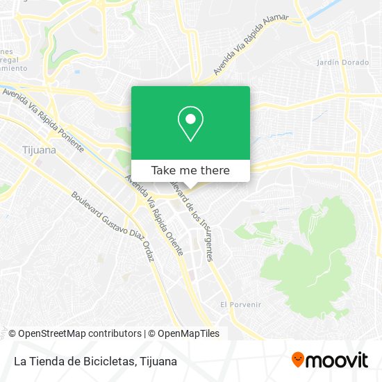 Mapa de La Tienda de Bicicletas