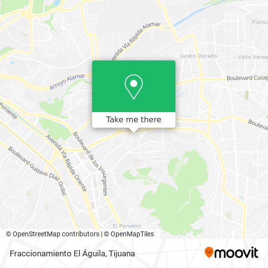 How to get to Fraccionamiento El Águila in Tijuana by Bus?