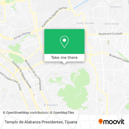 Templo de Alabanza Presidentes map
