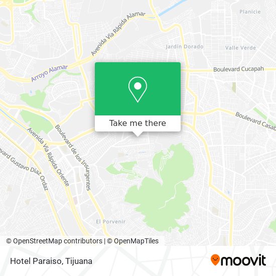 Mapa de Hotel Paraiso