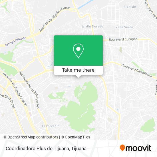Coordinadora Plus de Tijuana map