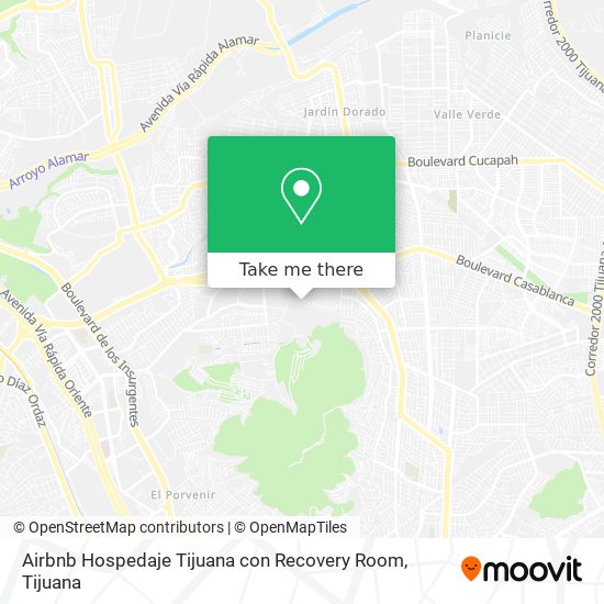 Airbnb Hospedaje Tijuana con Recovery Room map