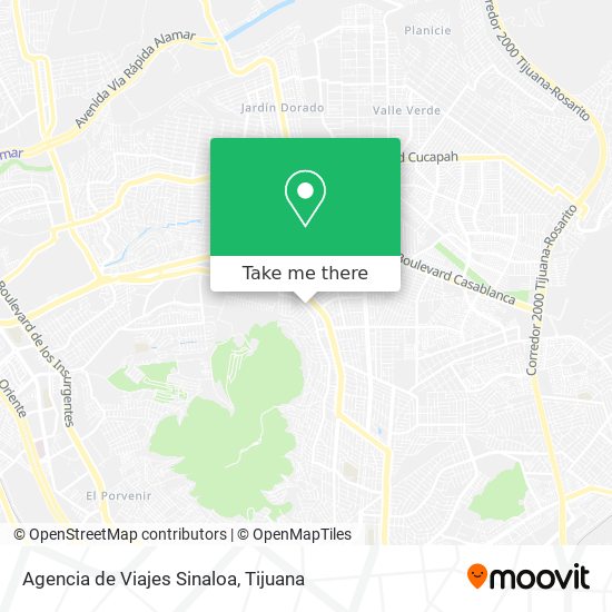 Mapa de Agencia de Viajes Sinaloa