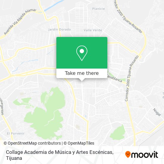 Collage Academia de Música y Artes Escénicas map