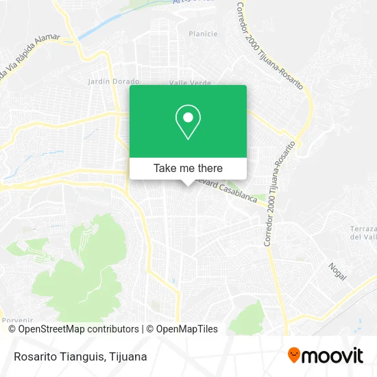 Rosarito Tianguis map