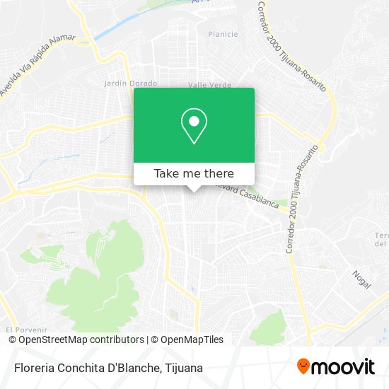 Floreria Conchita D'Blanche map