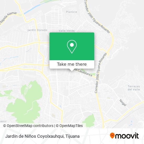 Mapa de Jardín de Niños Coyolxauhqui