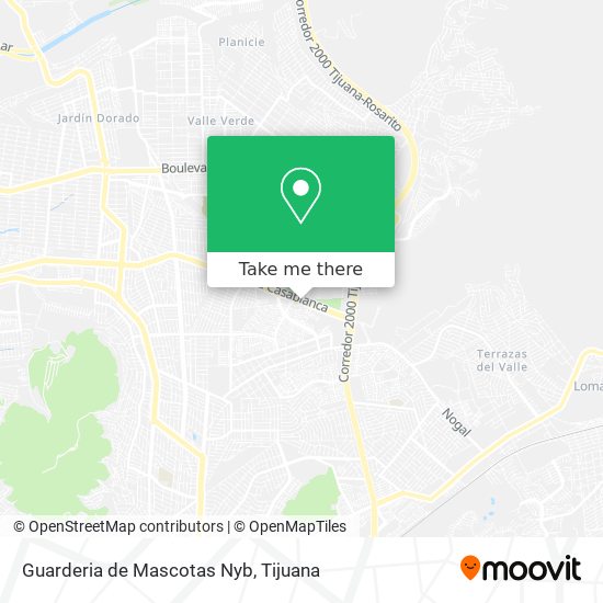Mapa de Guarderia de Mascotas Nyb