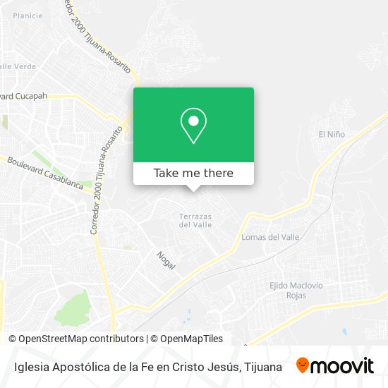 Iglesia Apostólica de la Fe en Cristo Jesús map