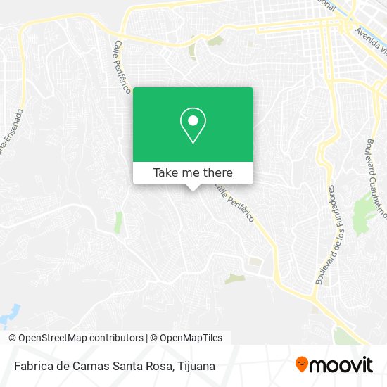 Fabrica de Camas Santa Rosa map