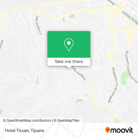 Mapa de Hotel Ticuan