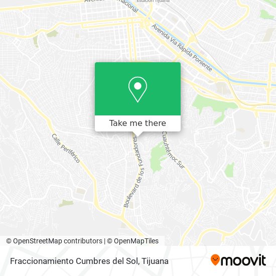 Fraccionamiento Cumbres del Sol map