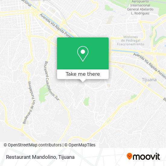 Restaurant Mandolino map