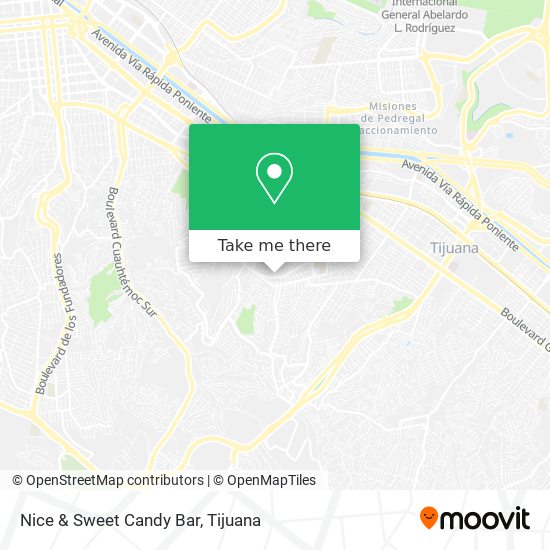 Mapa de Nice & Sweet Candy Bar