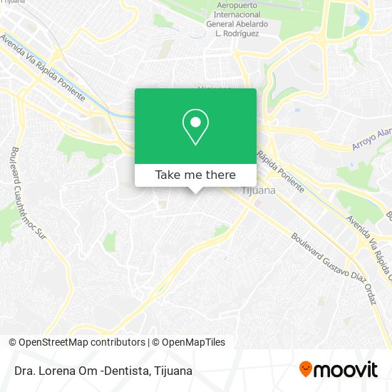 Dra. Lorena Om -Dentista map