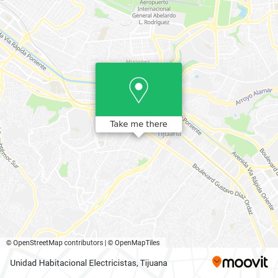 Unidad Habitacional Electricistas map