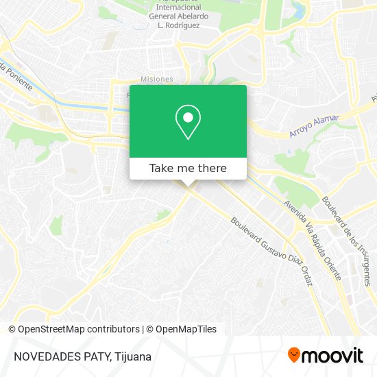 Mapa de NOVEDADES PATY