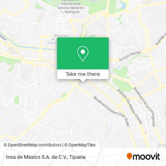 Mapa de Insa de Mexico S.A. de C.V.