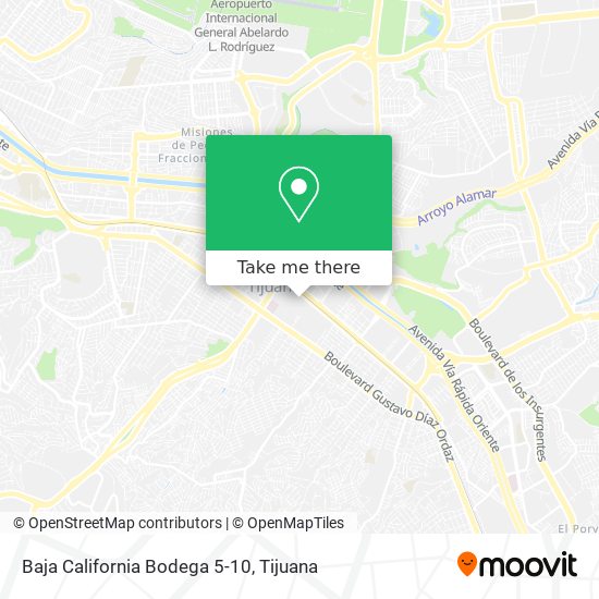 Mapa de Baja California Bodega 5-10