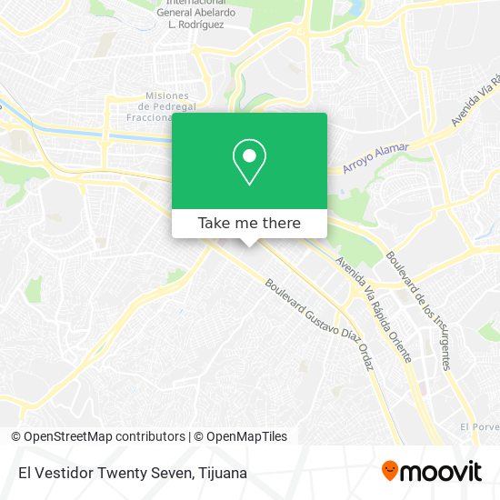 El Vestidor Twenty Seven map
