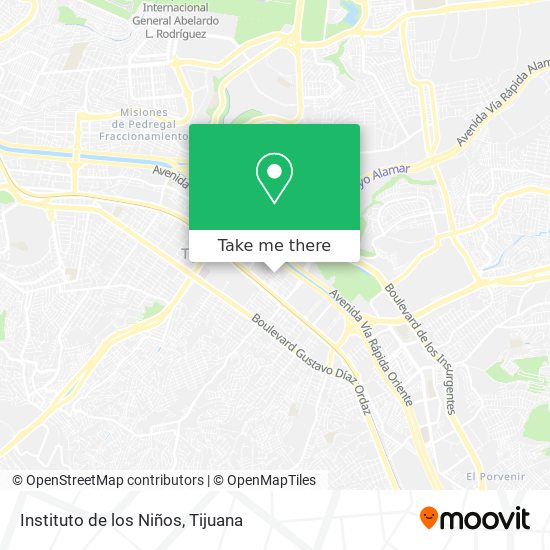 Mapa de Instituto de los Niños