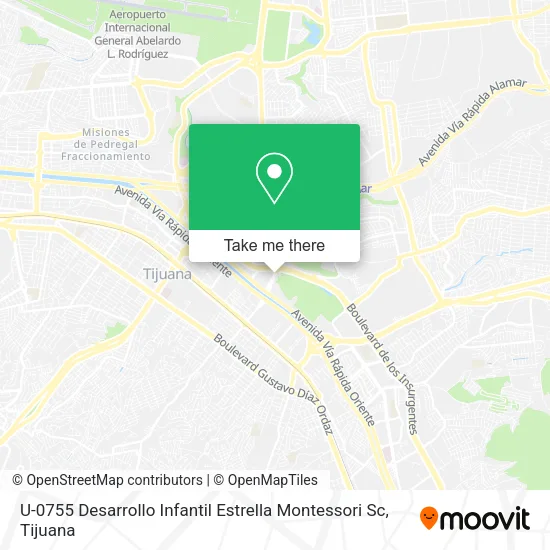 Mapa de U-0755 Desarrollo Infantil Estrella Montessori Sc