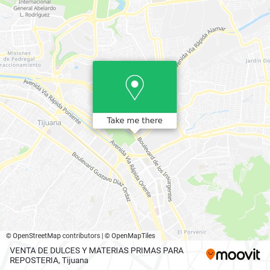 VENTA DE DULCES Y MATERIAS PRIMAS PARA REPOSTERIA map