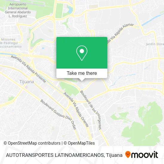AUTOTRANSPORTES LATINOAMERICANOS map
