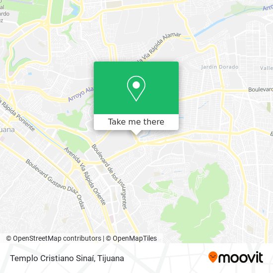 Templo Cristiano Sinaí map