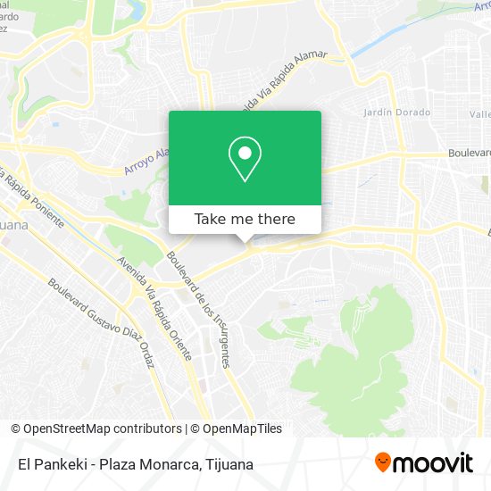 Mapa de El Pankeki - Plaza Monarca