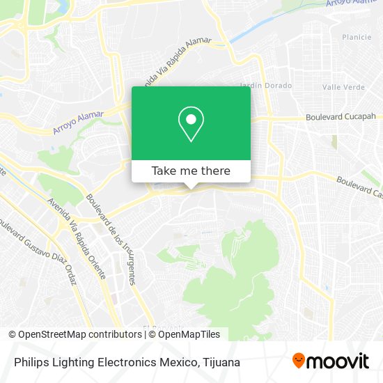 Mapa de Philips Lighting Electronics Mexico