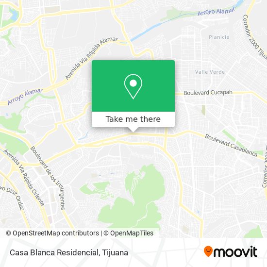 Casa Blanca Residencial map