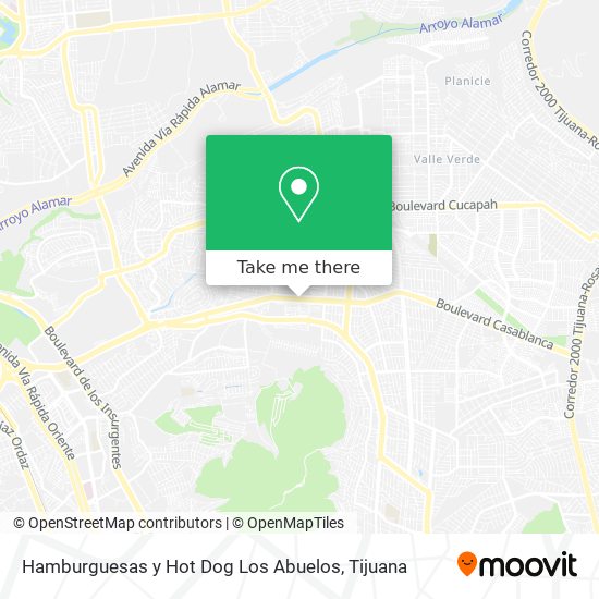 Mapa de Hamburguesas y Hot Dog Los Abuelos
