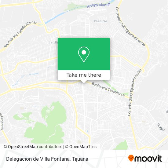 Delegacion de Villa Fontana map