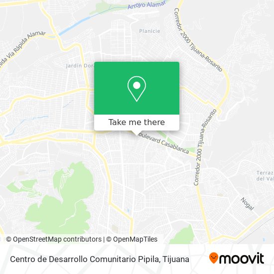 Mapa de Centro de Desarrollo Comunitario Pipila